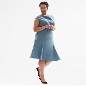 NWT MM Lafleur Bushwick Skirt in Waterfall Blue